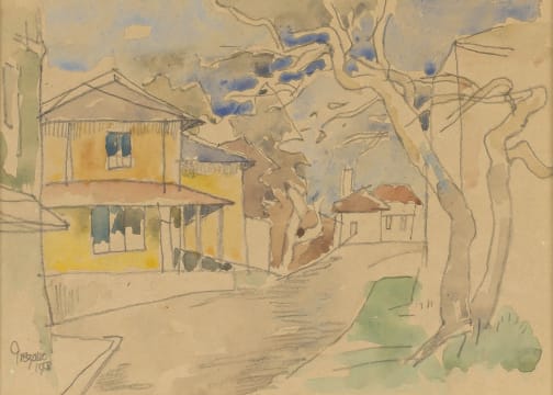 Gregoire Boonzaier; Street Scene
