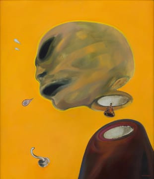 Judith Mason; Untitled (Head and Watch Charm)