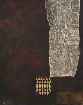 Hannes Harrs; Composition with Kuba Cloth Design