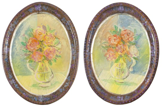 Christo Coetzee; Roses in Jugs, two