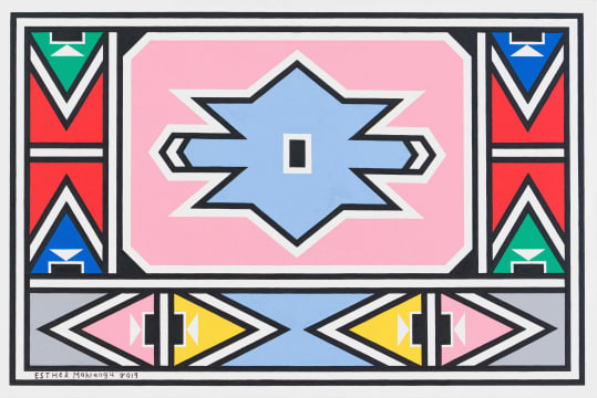 Esther Mahlangu; Ndebele Abstract