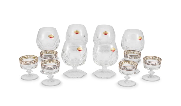 A set of six Skibrevitok cognac glasses