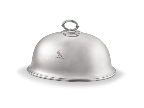 An Elkington & Co silver-plated dome
