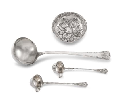 A German silver fruit dish, .800 standard, late 19th century
