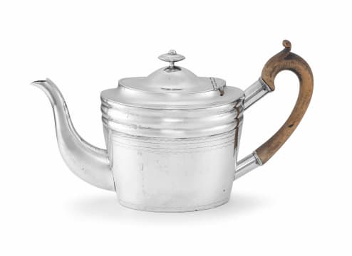 A Cape silver teapot, Gerhardus Lotter, early 19th century