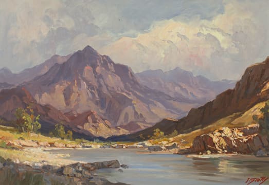 Titta Fasciotti; Mountainous Landscape with River