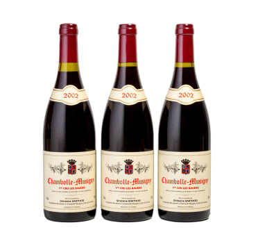 Ghislaine Barthod; Chambolle-Musigny 1er Cru Les Baudes; 2002; 3 (1 x 3); 750ml