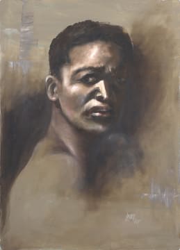 Laura van Riet; Pensive (Portrait of Breyton Paulse)