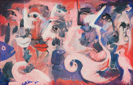 Michael Costello; Fantasy Composition in Pink