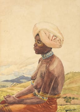 George Milwa Mnyaluza Pemba; Seated Woman