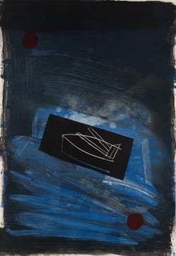 Bruce McLean; Abstract Composition in Blue