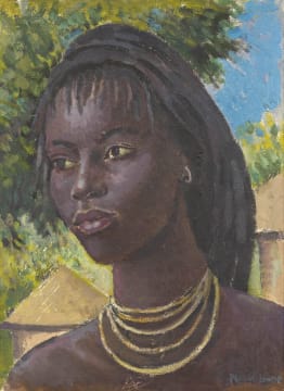 Alfred Neville Lewis; Portrait of a Young Woman