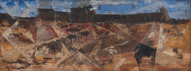 Gordon Vorster; Abstract Composition with Buffalo and Wildebeest