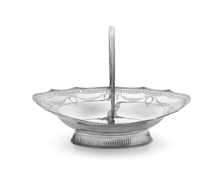 A George III silver cake basket, possibly Joseph Scammell, London, 1789