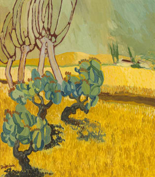 Douglas Goode; Landscape with Prickly Pear Trees