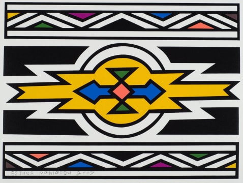 Esther Mahlangu; Untitled (2007)
