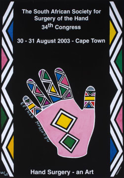 Esther Mahlangu; Hand Surgery- an Art Poster