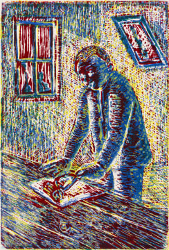Durant Sihlali; Man Making Prints