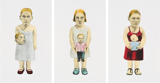 Claudette Schreuders; Three Sisters I, II, III, three