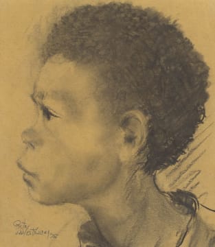 Pieter van der Westhuizen; Child in Profile