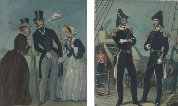 Dorothy Kay; Les Modes Parisienne, 1844; The Officers, 1848, two