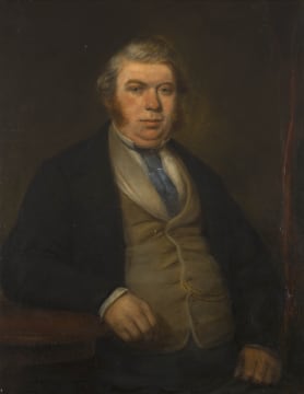 British School, 19th Century; Portrait of a Portly Gentleman