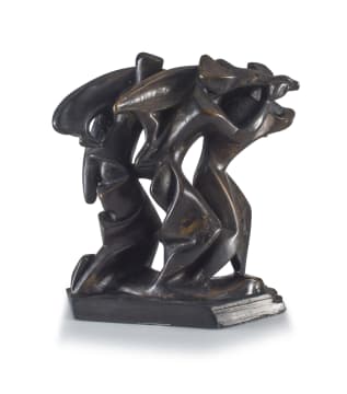 Zoltan Borbereki; Figures Carrying Pigs