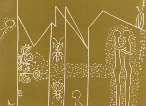 Walter Battiss; The Locust Swarm