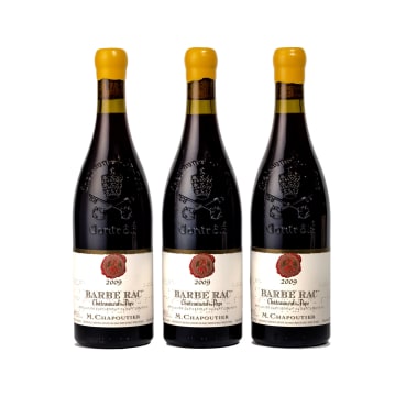 M.Chapoutier; Châteauneuf-du-Pape Barbe Rac; 2009; 3 (1 x 3); 750ml
