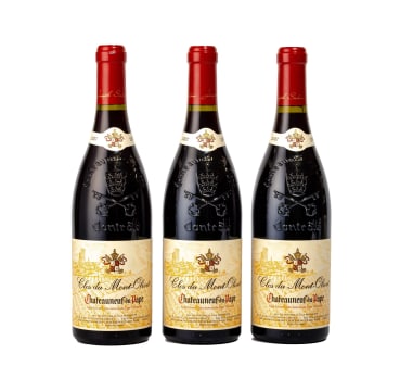 Clos du Mont-Olivet; Châteauneuf-du-Pape; 2007; 3 (1 x 3); 750ml