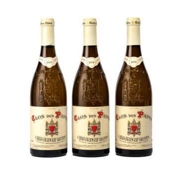 Clos des Papes; Châteauneuf-du-Pape Blanc; 2009; 3 (1 x 3); 750ml