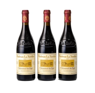 La Nerthe; Châteauneuf-du-Pape; 2007; 3 (1 x 3); 750ml