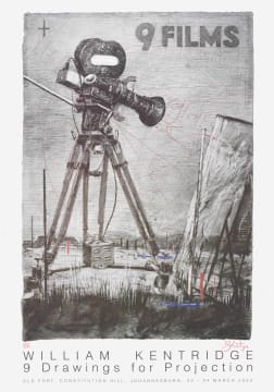 William Kentridge; 9 Films, poster