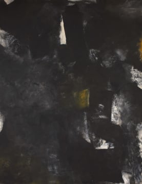 Avigdor Arikha; Abstract Composition in Black and Gold