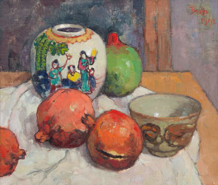 Conrad Theys; Still Life with Chinese Ginger Jar