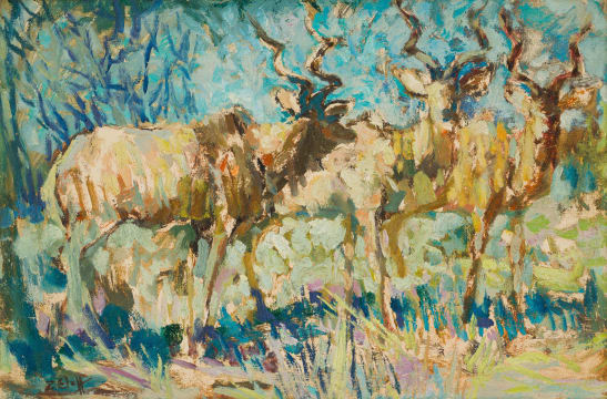 Zakkie Eloff; Three Kudu