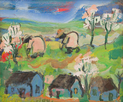 Frans Claerhout; Workers in the Field and Houses