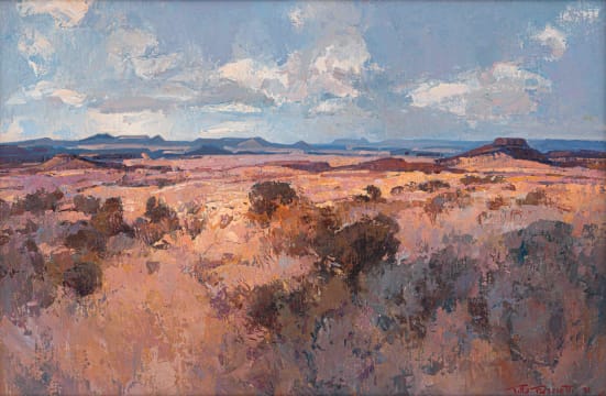 Titta Fasciotti; Landscape with Distant Mountains