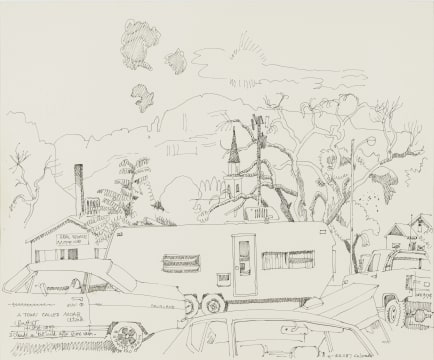 Walter Battiss; A Town called Moab, Utah