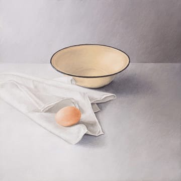 Pip Curling; Egg, Cloth, Bowl