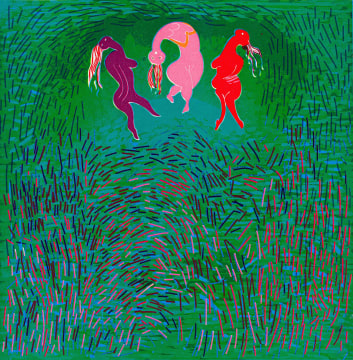 Walter Battiss; Dancers in the Grass