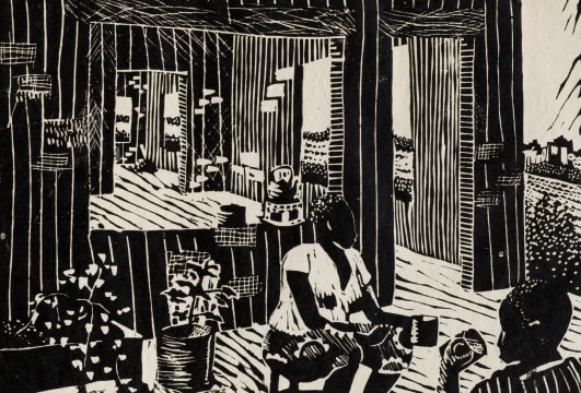 Lutanda Mwamba; Breakfast Outside an Unfinished House