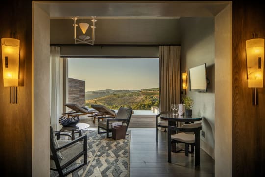Experience a one-night stay in a Superior Lodge for two people at Delaire Graff Lodge and Spa