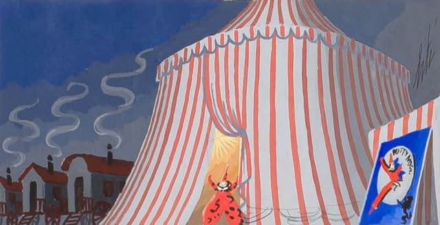 Erté; The Night and the Laughter, Circus, Setting, Coliseum