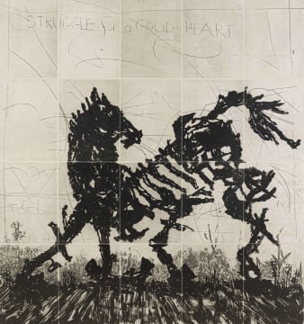 William Kentridge; Skeletal Horse
