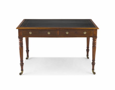A mahogany writing table, 19th century