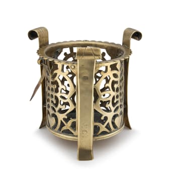 A Dutch brass konfoor, 19th century