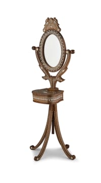 An Indian and inlaid vide pouche, early 20th century