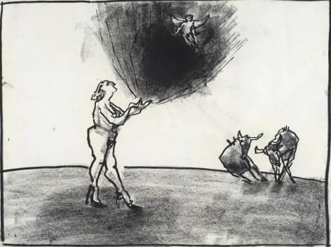 George Coutouvidis; Figure, Beasts and an Angel