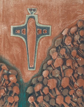 Bettie Cilliers-Barnard; Composition with Heads and Cross